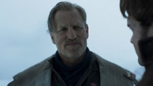 Tobias Beckett interpretado por Woody Harrelson en Han Solo: Una historia de Star Wars