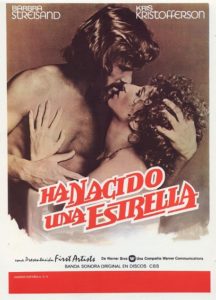 Imagen promocional de la película Ha nacido una estrella de 1976