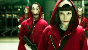 La casa de papel Algunos de los protagonistas de la casa de papel