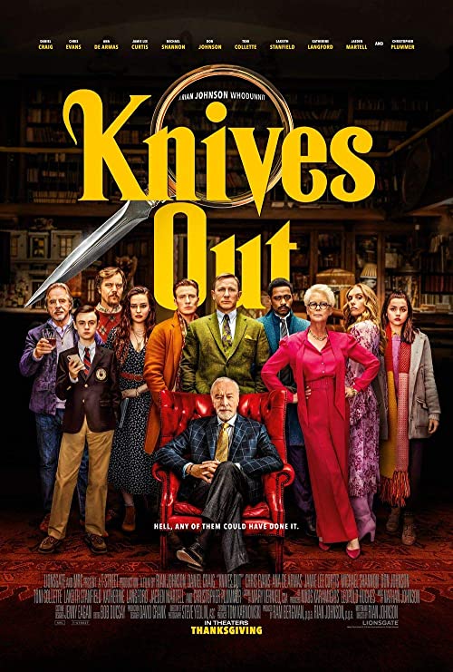 puñales por la espalda knives out poster